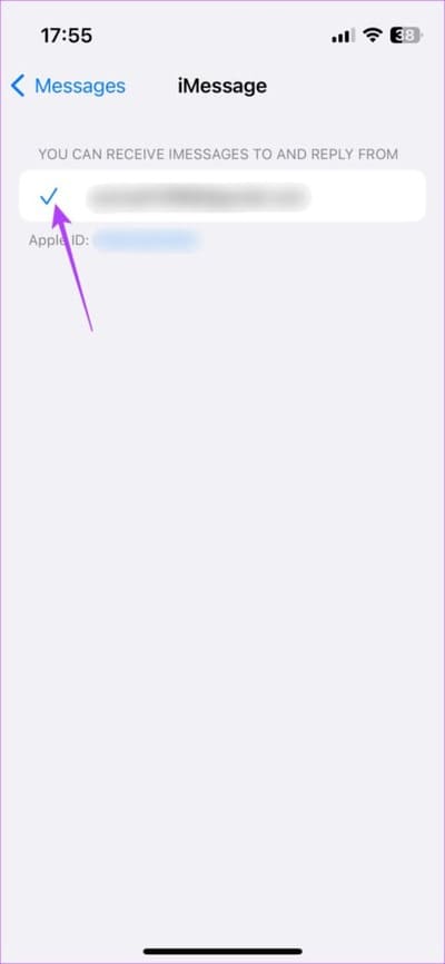 Check-number-is-selected 9 طرق لإزالة علامة التعجب في تطبيق Messages على iPhone