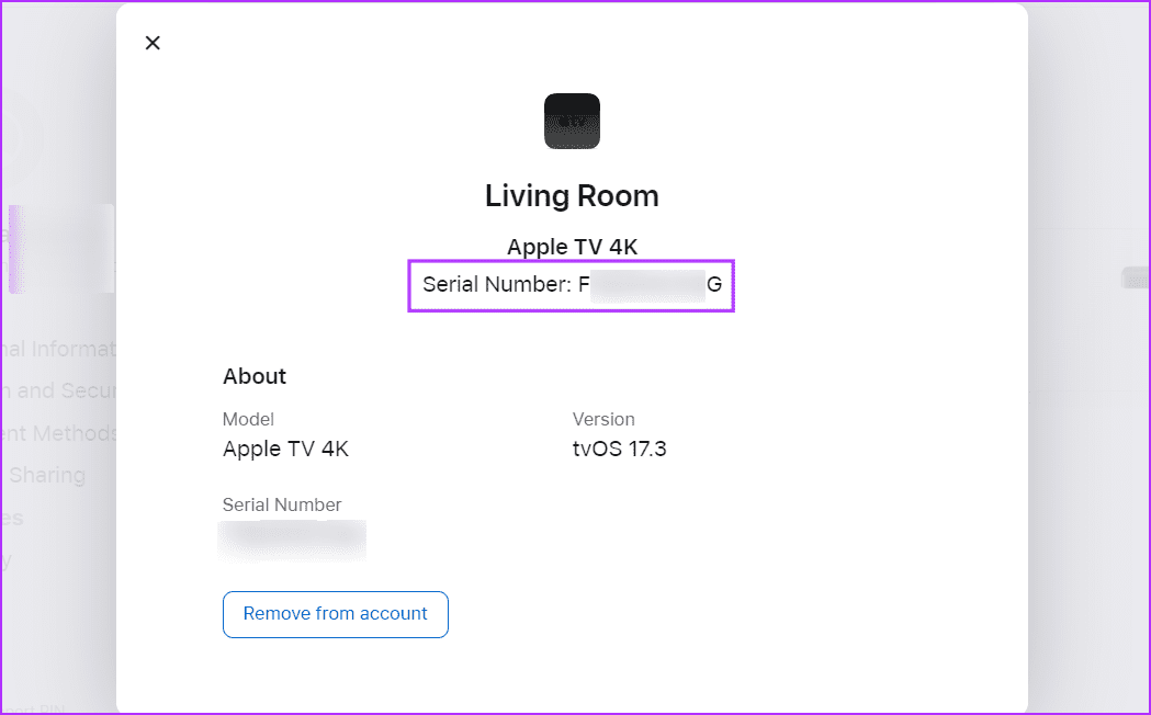 Check-serial-number 7 طرق للعثور على الرقم التسلسلي لـ Apple TV