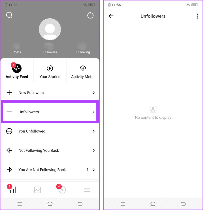 Check-specific-metrics 3 طرق لمعرفة من توقف عن متابعتك على Instagram (مع/بدون تطبيق)