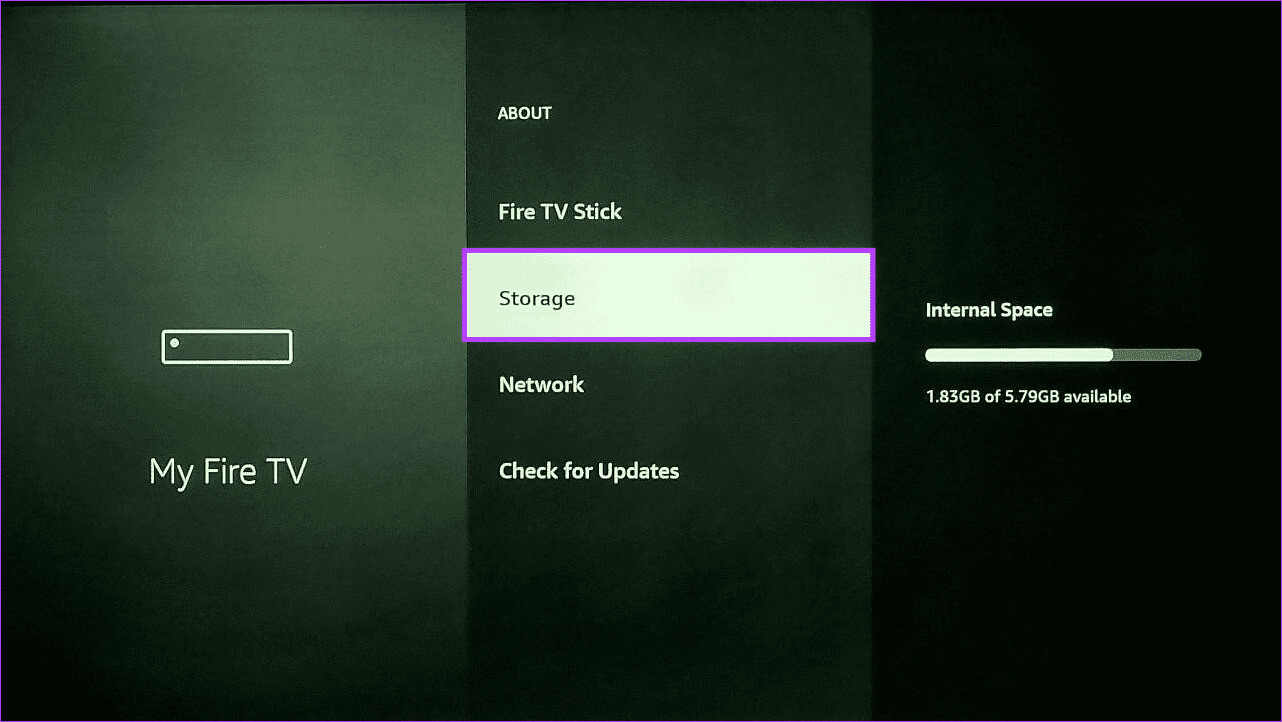 Check-storage 8 طرق لإصلاح مشكلة توقف Fire TV Stick عند التحديث