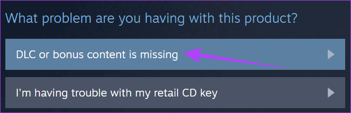 Choose-DLC-or-bonus-content-missing-on-Steam كيفية تثبيت وإدارة المحتوى القابل للتنزيل (DLC) على Steam