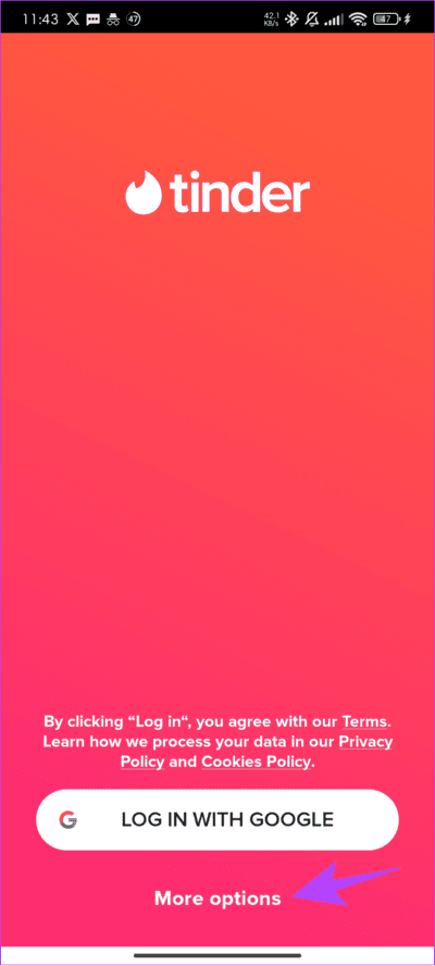 Choose-More-options 5 طرق لإصلاح خطأ "عدد كبير جدًا من محاولات تسجيل الدخول" في Tinder