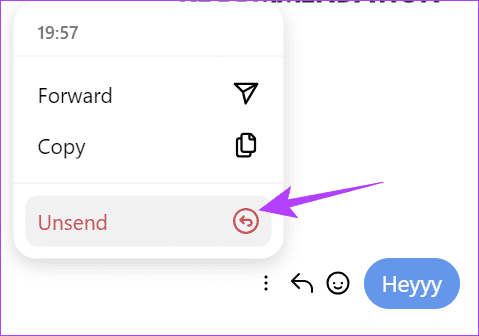 Choose-Unsend كيفية إلغاء إرسال أو حذف الرسائل على Instagram