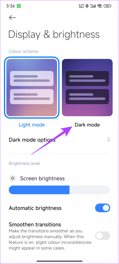 Choose-dark-mode كيفية الحصول على الوضع المظلم في Google Sheets (الكمبيوتر الشخصي والجوال)