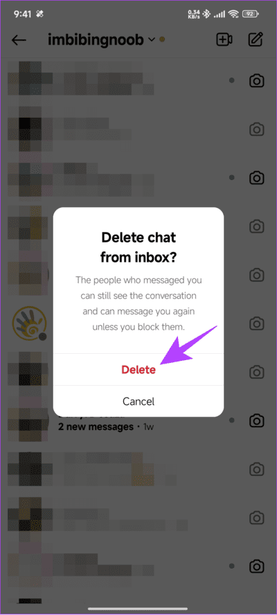 Choose-delete-to-confirm-5 كيفية إلغاء إرسال أو حذف الرسائل على Instagram