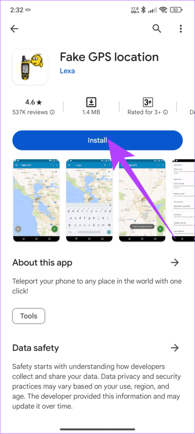 Choose-install-3 كيفية إرسال المواقع الحالية والمباشرة المزيفة على WhatsApp