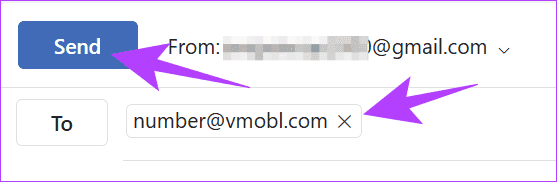 Choose-the-recipient-and-then-click-Send كيفية إعادة توجيه البريد الإلكتروني إلى هاتفك كنص باستخدام Gmail وOutlook