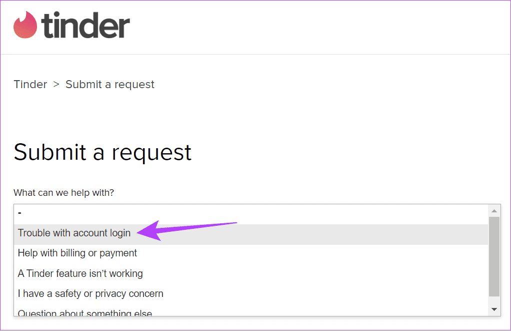 Choose-trouble-with-logging-in 5 طرق لإصلاح خطأ "عدد كبير جدًا من محاولات تسجيل الدخول" في Tinder