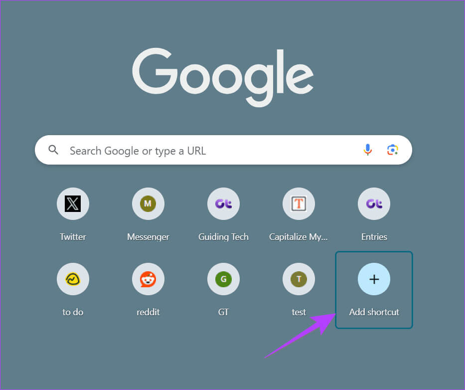 Chrome-Shortcut-add 10 نصائح لتخصيص صفحة Chrome الرئيسية أو صفحة علامة تبويب جديدة