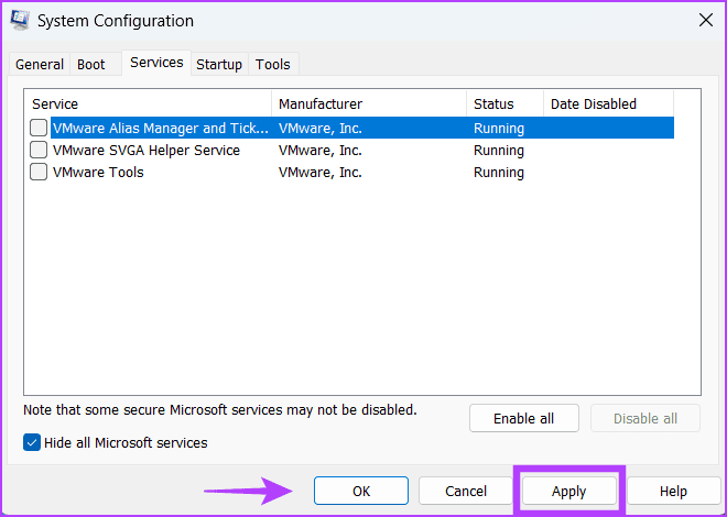 Clean-boot-4 أفضل 8 إصلاحات لخطأ شاشة الموت الزرقاء "APC Index Mismatch" في Windows 10 أو 11