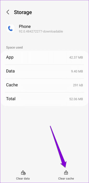 Clear-Phone-App-Cache-on-Android-1-500x1024-1 أفضل 6 إصلاحات لعدم إظهار أسماء جهات الاتصال للمكالمات الواردة على Android