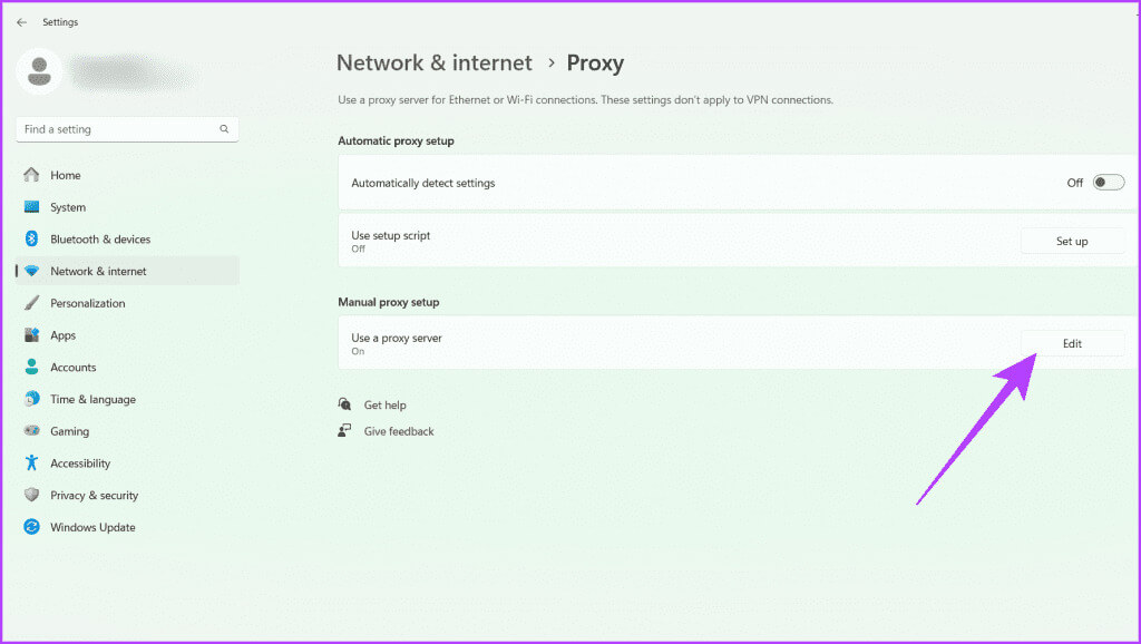 Click-Edit-next-to-Use-a-proxy-server-under-Manual-proxy-setup-1024x578-1 8 طرق لإصلاح عدم عمل ملف المضيفين على Windows