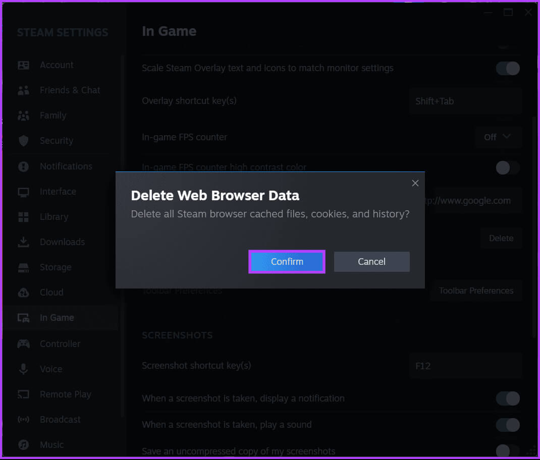 Click-OK-6 7 طرق لإصلاح رمز خطأ Steam 107