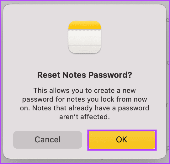 Click-OK-7 كيفية فتح Notes عند نسيان كلمة المرور على أجهزة Mac وiPhone