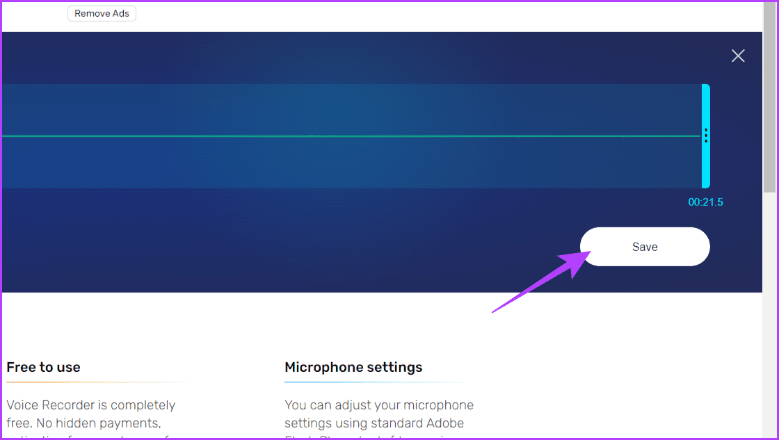 Click-the-Save-button-to-download-the-recording 3 طرق لتسجيل الصوت على Windows 11