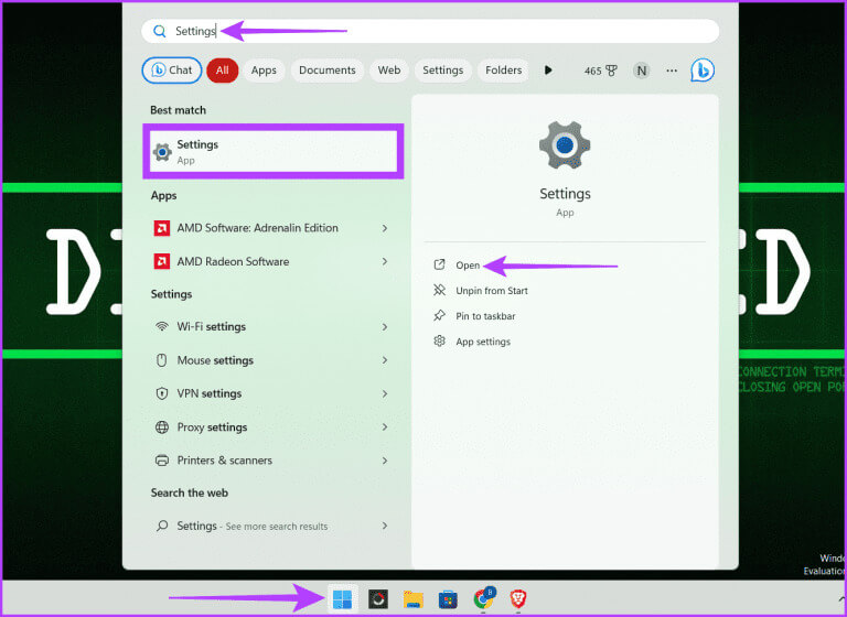 Click-the-Start-icon-select-the-Search-box-type-Settings-and-select-Open-768x560-1 كيفية إصلاح DaVinci Resolve "وضع معالجة GPU غير المدعوم" على Windows في عام 2023