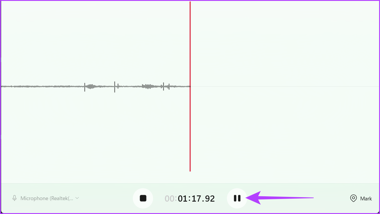 Click-the-pause-button 3 طرق لتسجيل الصوت على Windows 11