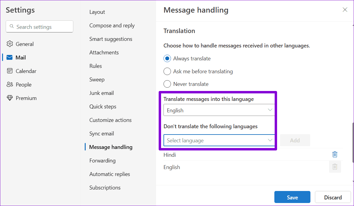 كيفية ترجمة رسائل البريد الإلكتروني في Microsoft Outlook - %categories