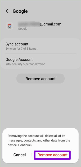 Confirm-Remove-Google-Account-From-Android-500x1024-1 أفضل 9 إصلاحات لخطأ عدم وجود اتصال في Google Drive على Android وiPhone