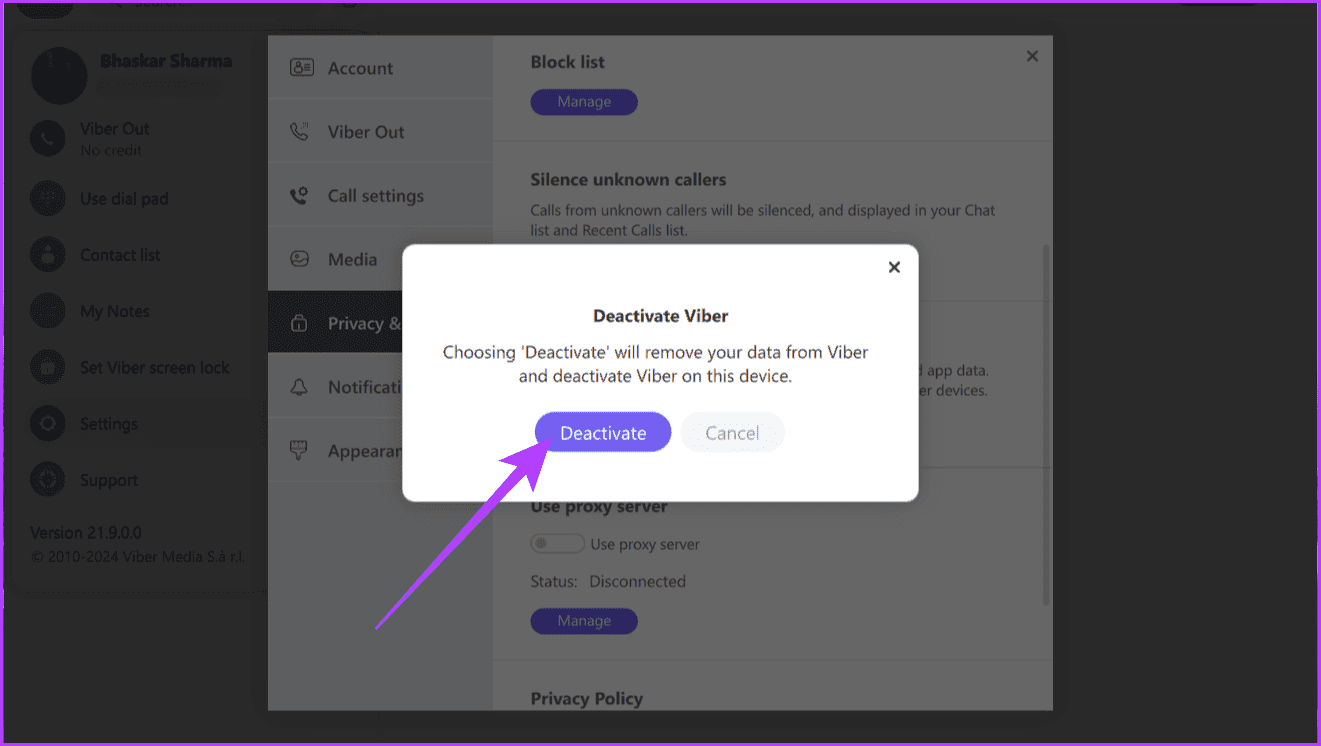 كيفية إلغاء تنشيط أو حذف حساب Viber - %categories