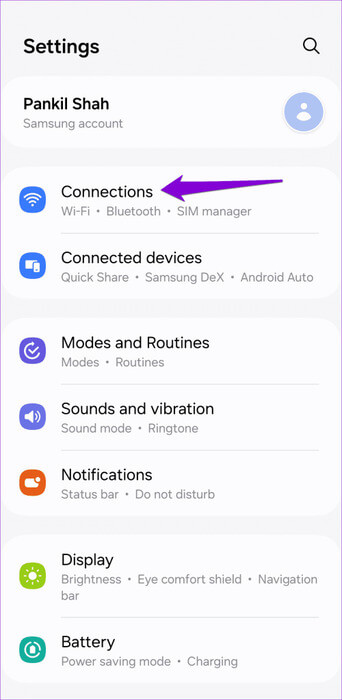 Connections-on-Android-Phone-500x1024-1 أفضل 9 إصلاحات لخطأ عدم وجود اتصال في Google Drive على Android وiPhone