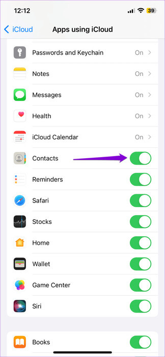 Contacts-Sync-on-iPhone-474x1024-1 أفضل 6 إصلاحات لخطأ "لم يتم حذف جميع جهات الاتصال" على iPhone