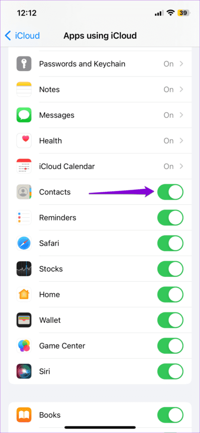 Contacts-Sync-on-iPhone-710x1536-1 4 أفضل الطرق لطباعة جهات الاتصال من iPhone
