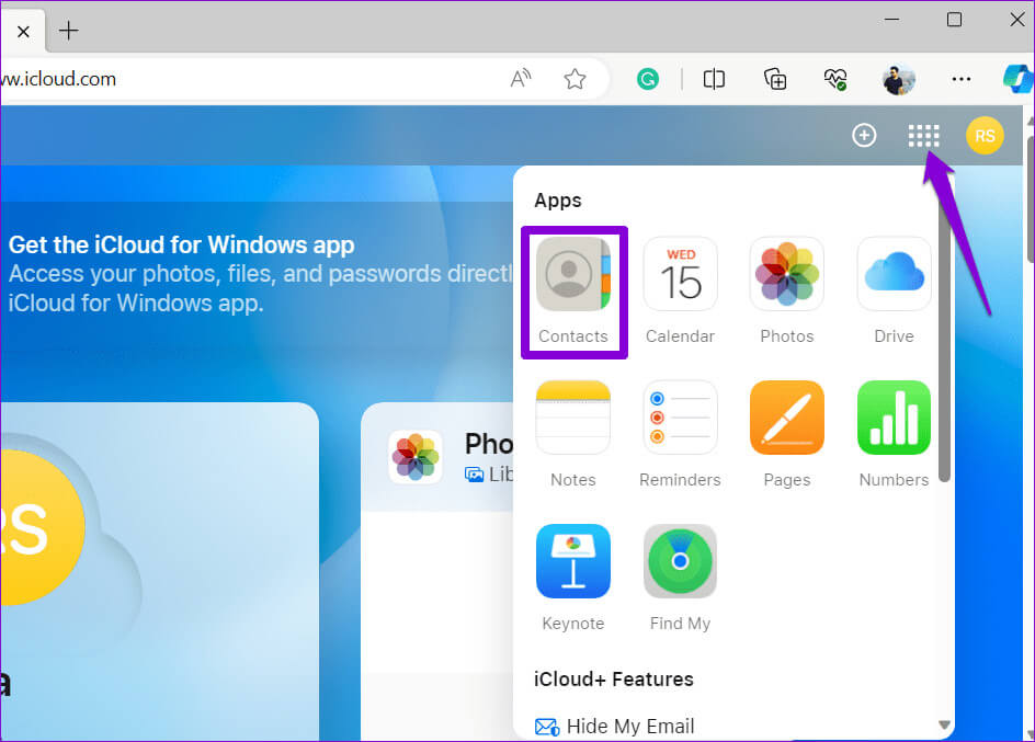 Contacts-on-iCloud-for-Web-1 أفضل 6 إصلاحات لخطأ "لم يتم حذف جميع جهات الاتصال" على iPhone
