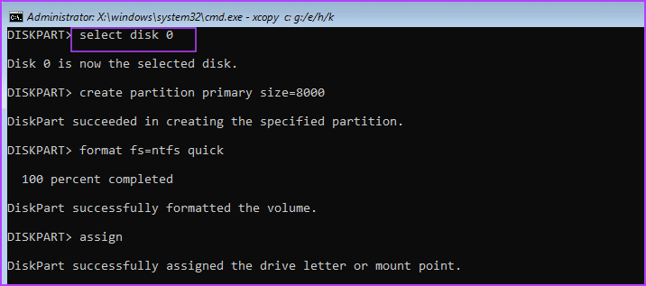 Copy-Files-From-the-USB-to-disk-3 أفضل 6 إصلاحات لخطأ تثبيت Windows "لم نتمكن من إنشاء قسم جديد"