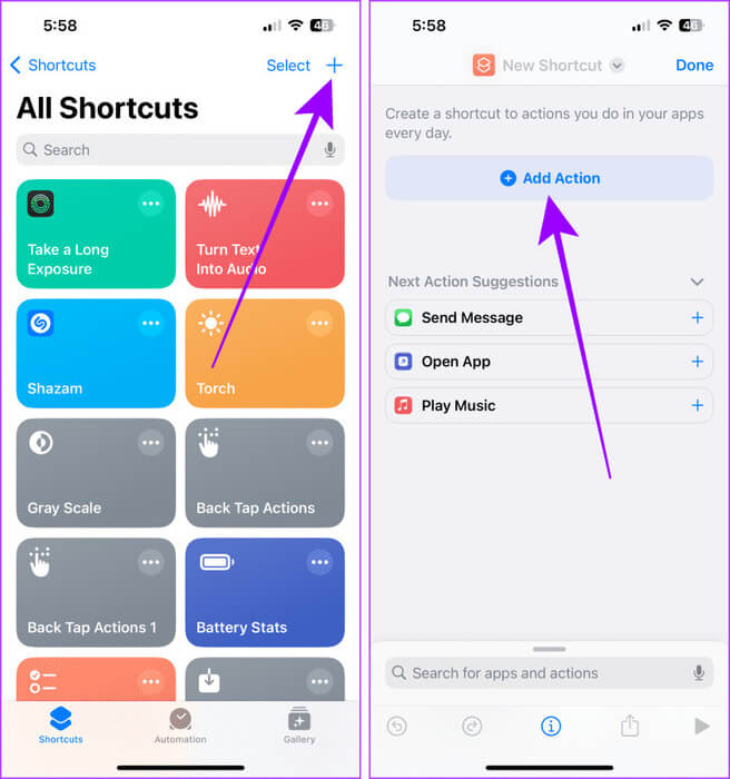 Create-a-New-Shortcut-on-iPhone ما هو ChatGPT Voice وكيفية استخدامه على هاتفك المحمول