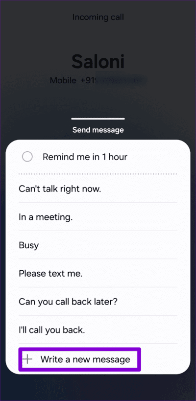 Custom-Call-Reject-Message-on-Samsung-Galaxy-Phone-750x1536-1 كيفية تغيير واستخدام رسائل رفض المكالمات على Android