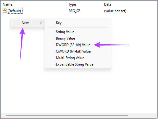 DWORD-value-on-Registry أفضل 5 طرق لتعطيل النصائح والاقتراحات على Windows 11