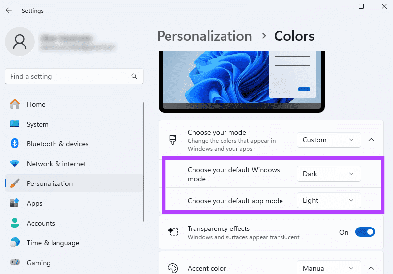 Dark-and-light-mode-mix أفضل 7 طرق لجعل Windows 11 يبدو مثل Windows 10