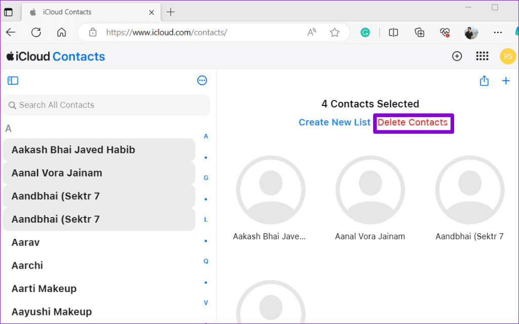 Delete-Contacts-Using-iCloud-for-Web-1024x639-1 أفضل 6 إصلاحات لخطأ "لم يتم حذف جميع جهات الاتصال" على iPhone