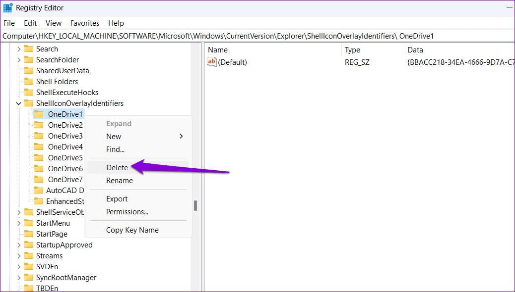 Delete-Registry-Key-on-Windows ما هي علامات الاختيار الخضراء على أيقونات سطح المكتب وكيفية إزالتها