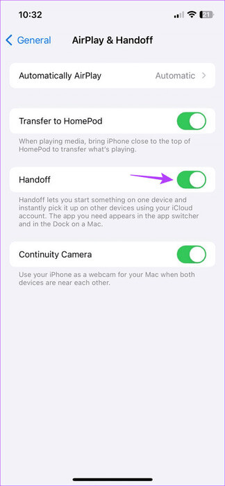 Disable-Handoff 9 طرق لمنع ظهور سجل المكالمات على جهاز iPhone آخر