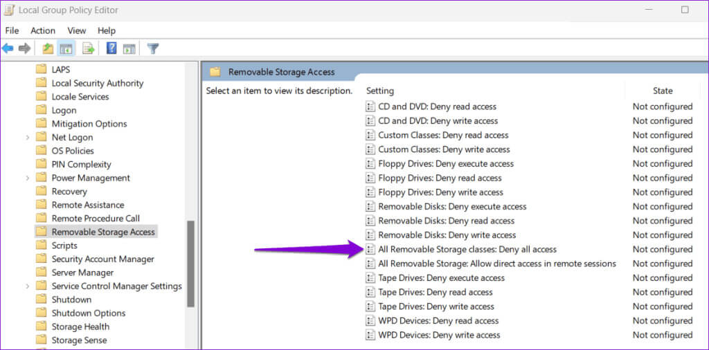 Disable-USB-Ports-via-Group-Policy-Editor-1024x506-1 أفضل 4 طرق لتعطيل منافذ USB على Windows