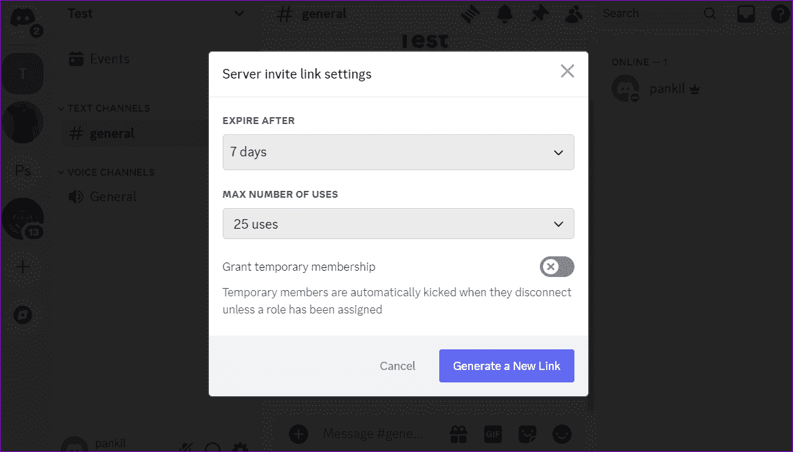 Discord-Invite-Settings أفضل 6 طرق لإصلاح عدم عمل دعوة Discord