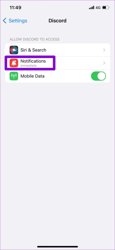 Discord-Notification-Settings-on-iPhone-710x1536-1 أفضل 5 إصلاحات لعدم اختفاء إشعارات الرسائل المباشرة على Discord