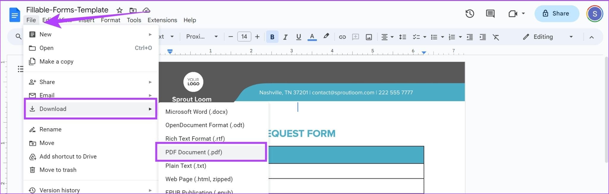 Download-PDF-Document-2048x652-1 كيفية حفظ مستند Word كملف PDF على Windows وMac