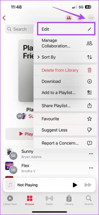 Edit-Playlist-on-Apple-Music iOS 17.3: كيفية إنشاء قائمة تشغيل مشتركة على Apple Music على iPhone