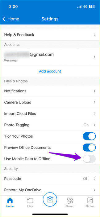 Enable-Mobile-Data-for-OneDrive-on-iPhone-474x1024-1 أفضل 9 إصلاحات لعدم مزامنة تطبيق OneDrive على Android وiPhone