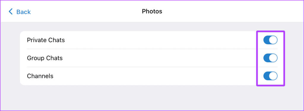 Enable-Photos-Auto-Download-in-Telegram-on-Mac-1024x376-1 كيفية العثور على الملفات التي تم تنزيلها في Telegram على أجهزة Android وiPhone وMac