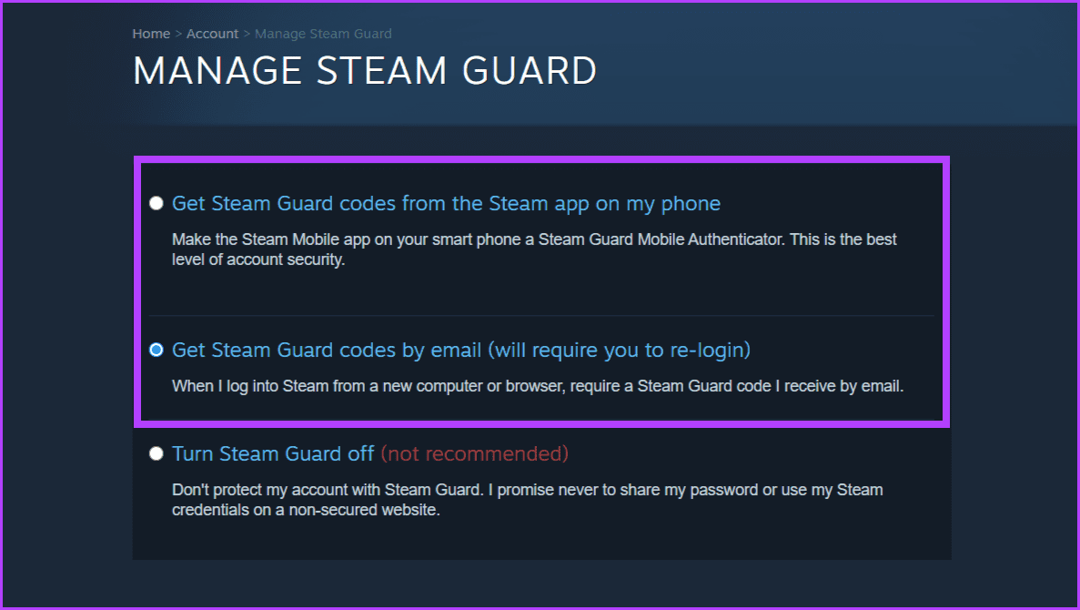 Enable-Steam-Guard كيفية مشاركة الألعاب على Steam مع الأصدقاء والعائلة