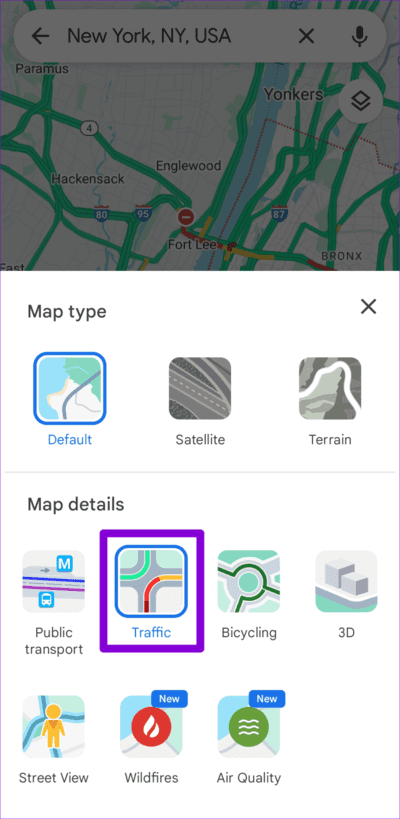 أفضل 7 إصلاحات لعدم ظهور حركة المرور في Google Maps على Android وiPhone - %categories