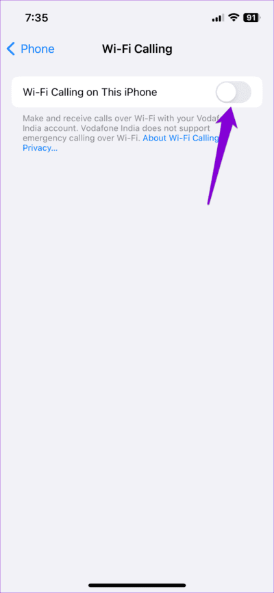 Enable-Wi-Fi-Calling-on-iPhone-1-710x1536-1 أفضل 10 إصلاحات لاستمرار فقد اتصال المكالمات على جهاز iPhone