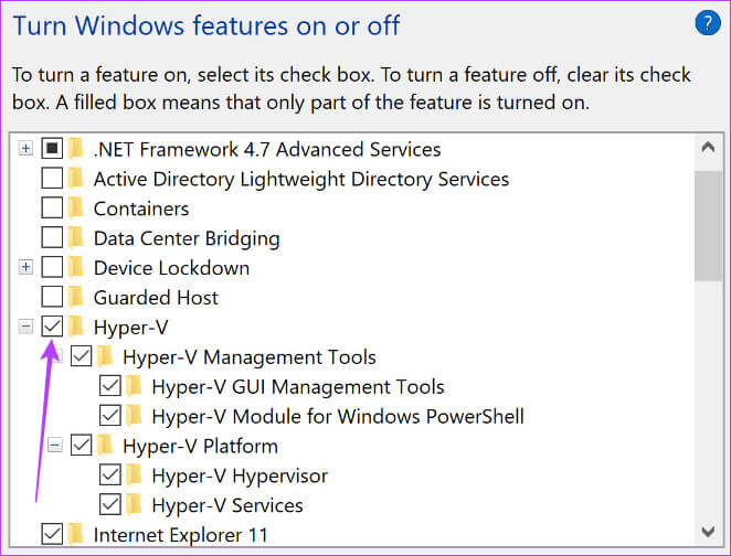Enable-hyper-v أفضل 6 إصلاحات لخطأ Hypervisor في Windows 11