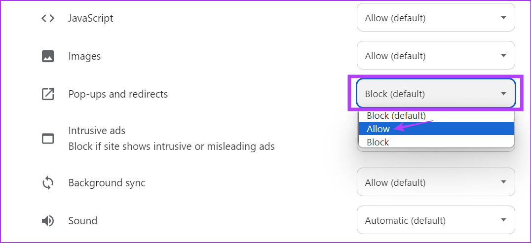Enable-site-settings-Chrome 8 طرق لإصلاح مشكلة ظهور الشاشة السوداء في Crunchyroll
