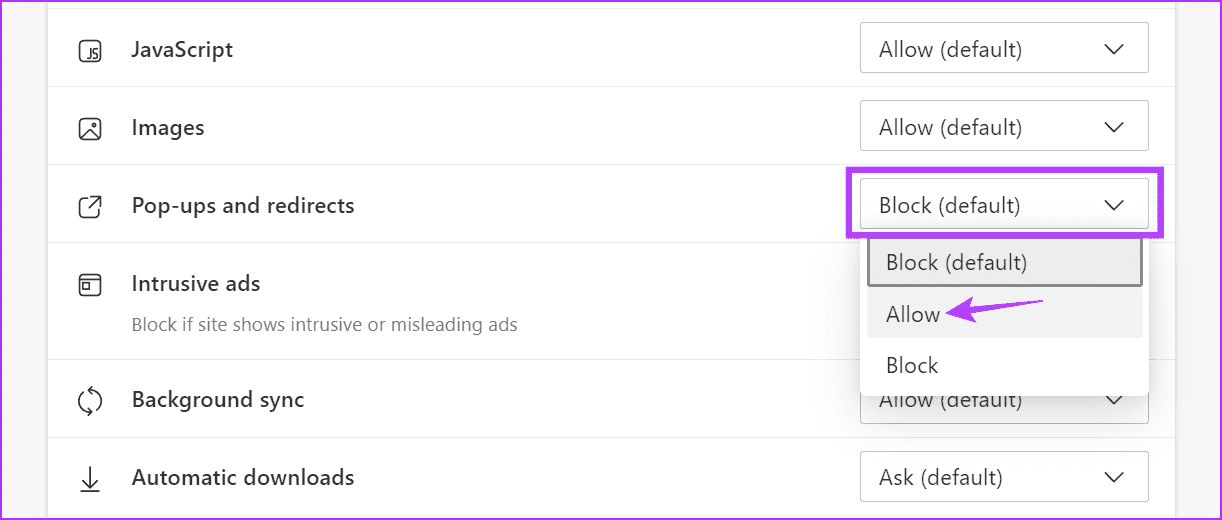 Enable-site-settings-Edge 8 طرق لإصلاح مشكلة ظهور الشاشة السوداء في Crunchyroll