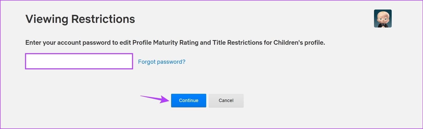 Enter-Netflix-password كيفية إضافة أو حذف ملف تعريف Netflix على الهاتف المحمول وسطح المكتب